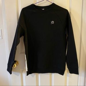 *RARE* The Weeknd x H&M Black Crewneck Sweater with XO Patch